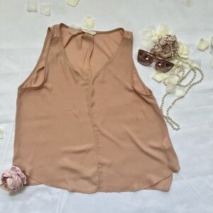 ✔️Elodie Women’s Sleeveless Size Large V-Neck Blouse Sheer